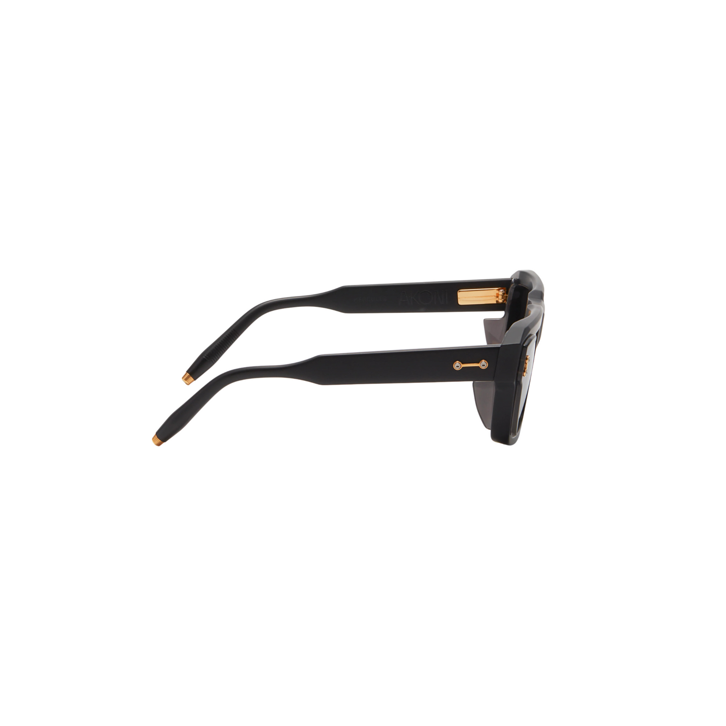 Akoni Hercules AKS-105D Square Titanium Sunglasses Side View