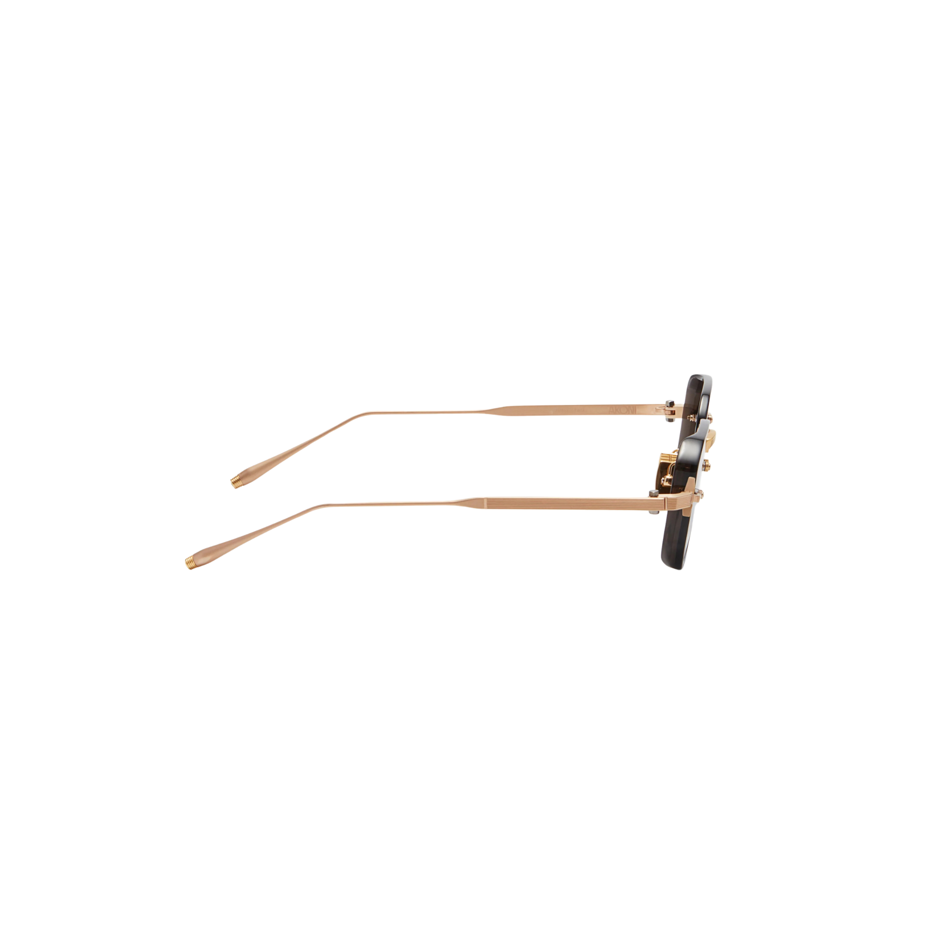GoldBlackAkoni Akoni Juno Two AKS-307A unisex sunglasses with premium luxury full rim frame