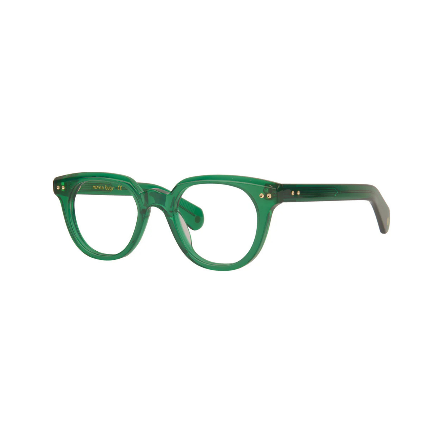 Alfred classic Green Crystal/003  square eyeglasses with lightweight full-rim frame and modern everyday styling.