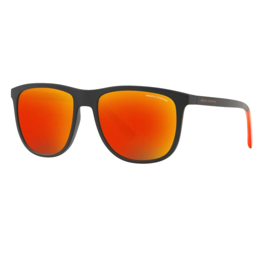 Armani Exchange AX4078S unisex square acetate sunglasses with a bold full-rim designer frame.