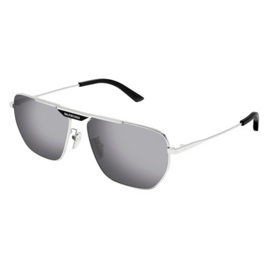003Silver Balenciaga BB0298SA unisex sunglasses with premium luxury designer full rim frame