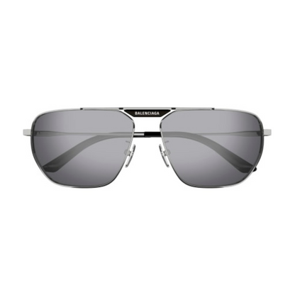 003Silver Balenciaga BB0298SA unisex sunglasses with premium luxury designer full rim frame