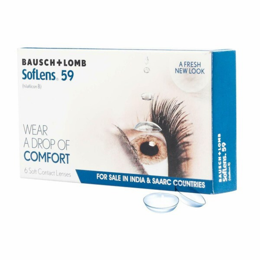 Bausch and Lomb SofLens 59 SL59 monthly disposable soft contact lenses with 59 percent water content