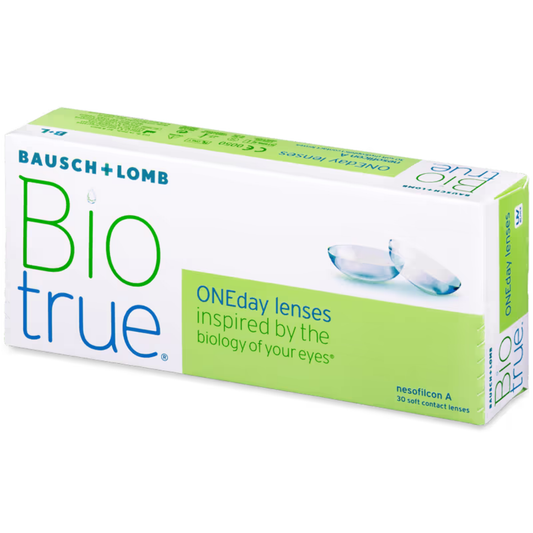 Bausch and Lomb Biotrue Daily 30 Pack daily disposable contact lenses with moisture-rich comfort