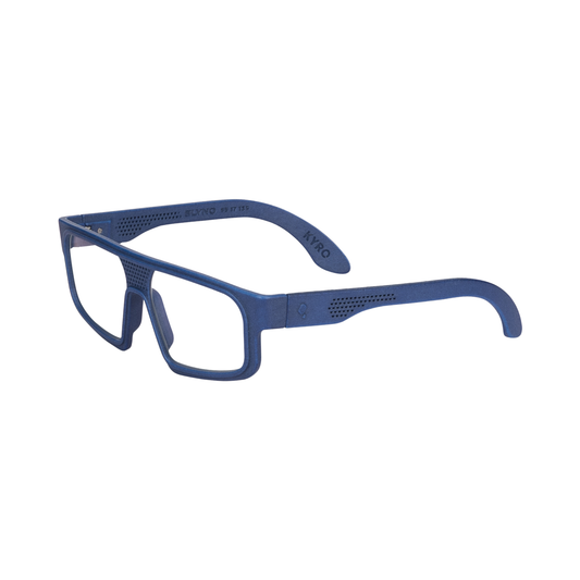 Blynq Kyro unisex hypoallergenic nylon rectangle navigator optical frame three-quarter