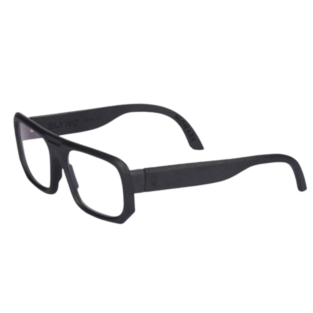 Blynq Monark unisex nylon rectangle full rim optical frame three quarter view