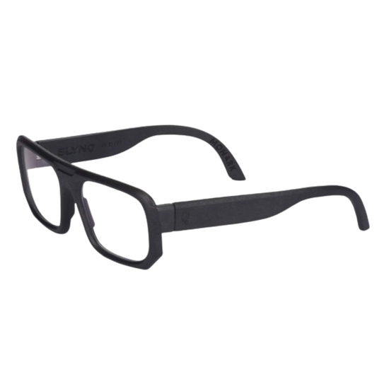 Blynq Monark unisex nylon rectangle full rim optical frame three quarter view
