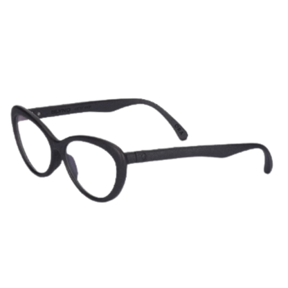 Blynq Ora women hypoallergenic nylon cat-eye oval optical frame three-quarter view