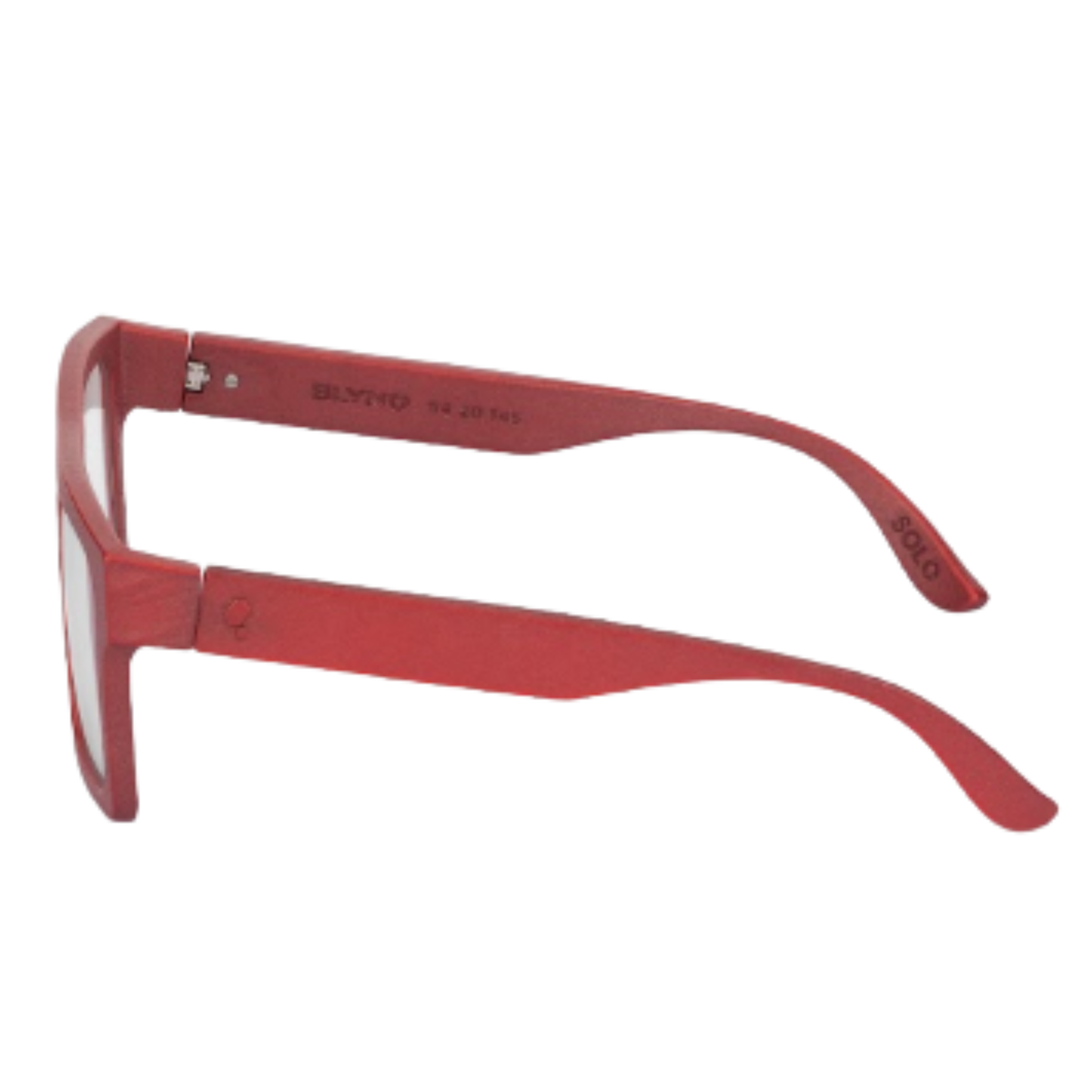 Blynq Solo unisex hypoallergenic nylon square optical frame side profile