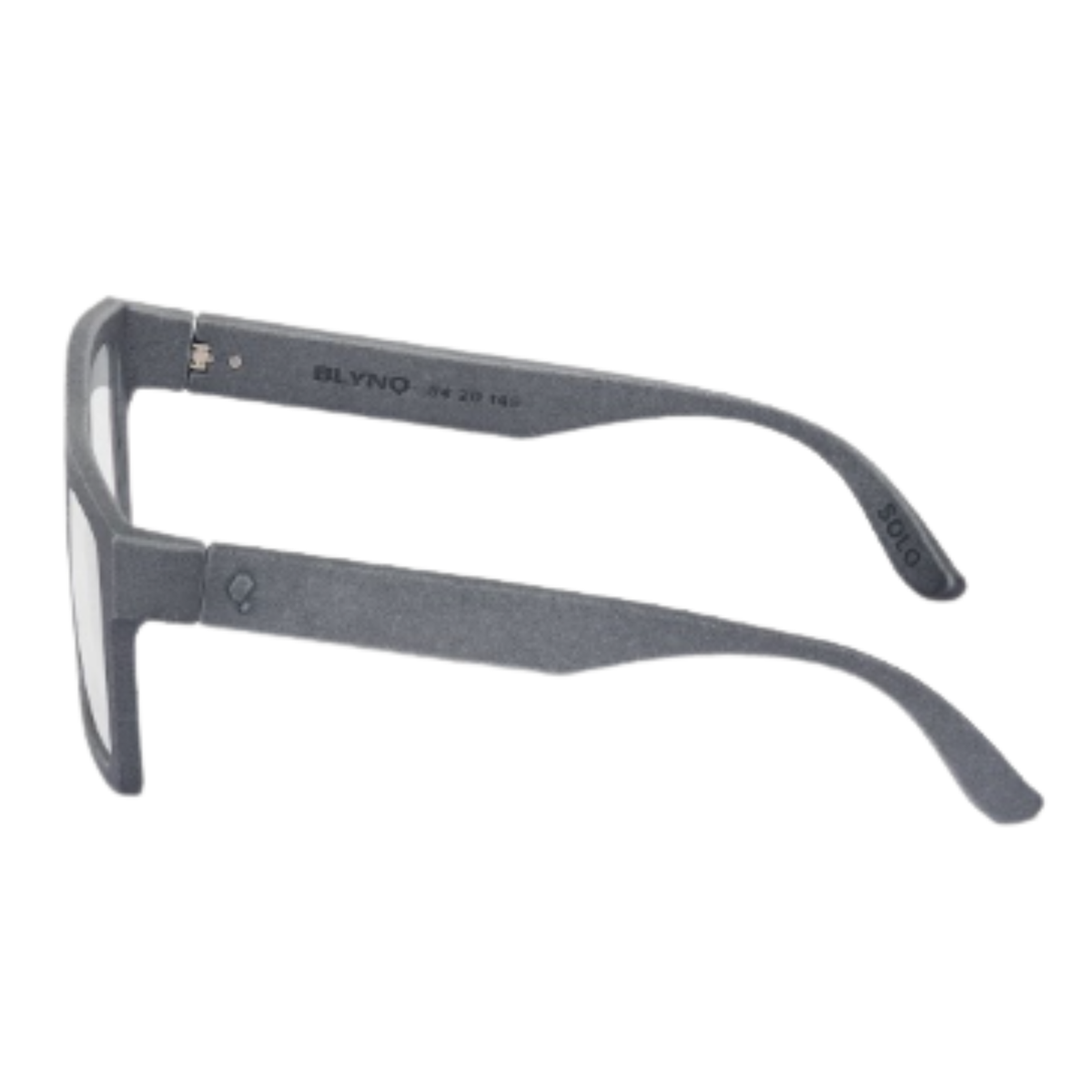 Blynq Solo unisex hypoallergenic nylon square optical frame side profile
