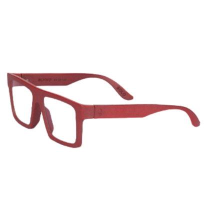Blynq Solo unisex hypoallergenic nylon square optical frame three-quarter view