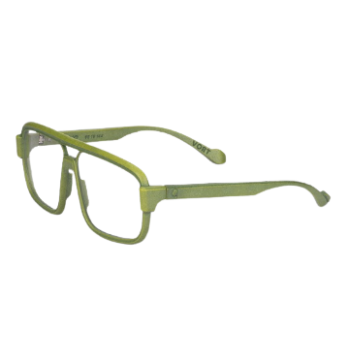 Blynq Vort unisex nylon aviator full-rim optical frame three-quarter view