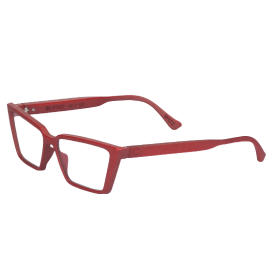 Blynq Wizz womens hypoallergenic nylon rectangle cat-eye optical frame three-quarter