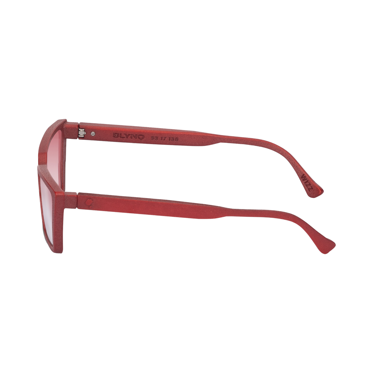 Blynq Wizz women hypoallergenic nylon rectangle cat eye optical frame side profile