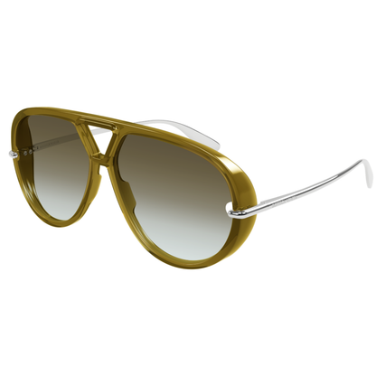 Bottega Veneta BV1274S unisex aviator acetate sunglasses with premium Italian luxury styling