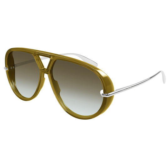 Bottega Veneta BV1274S unisex aviator acetate sunglasses with premium Italian luxury styling
