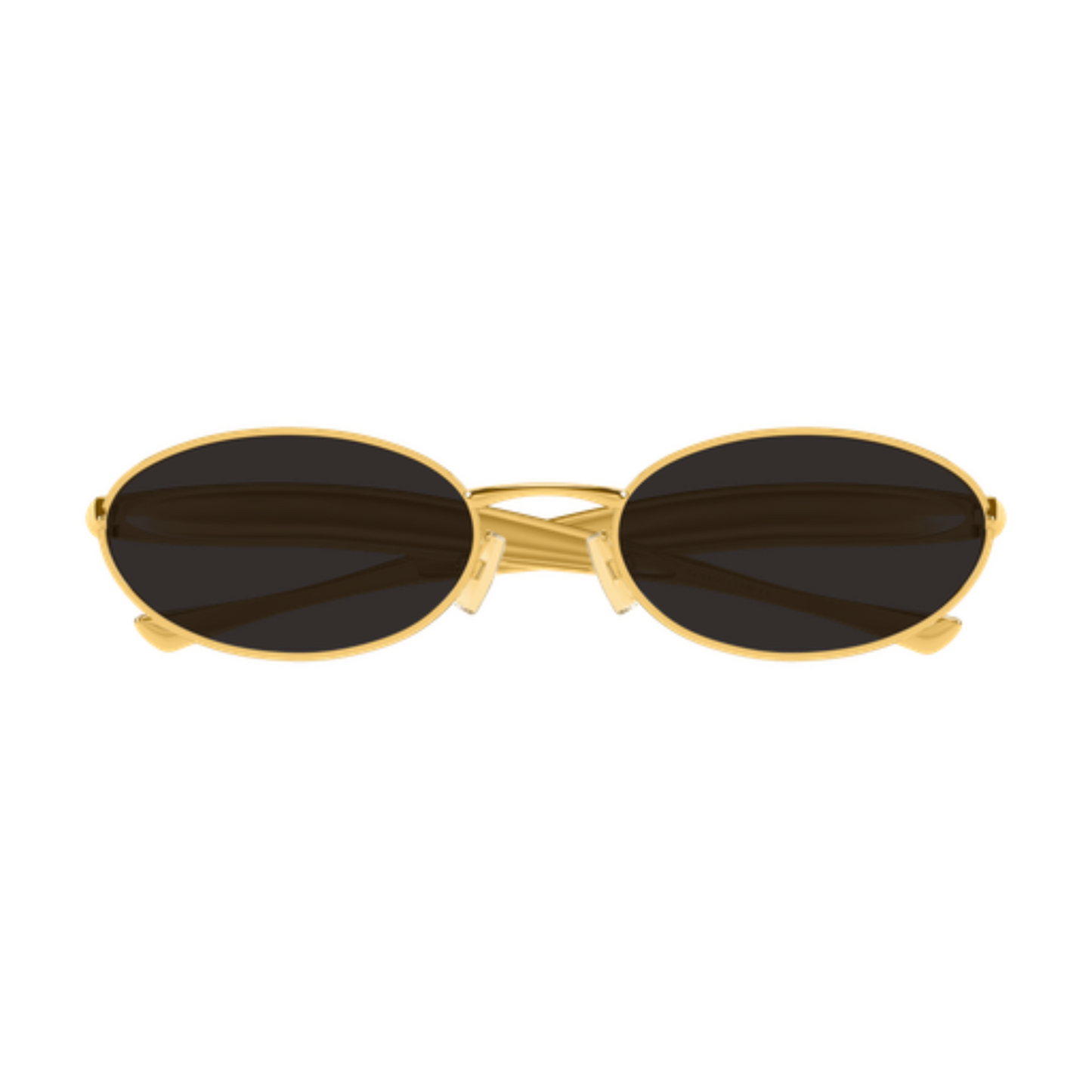 Bottega Veneta BV1386S Oval Metal Sunglasses Front View