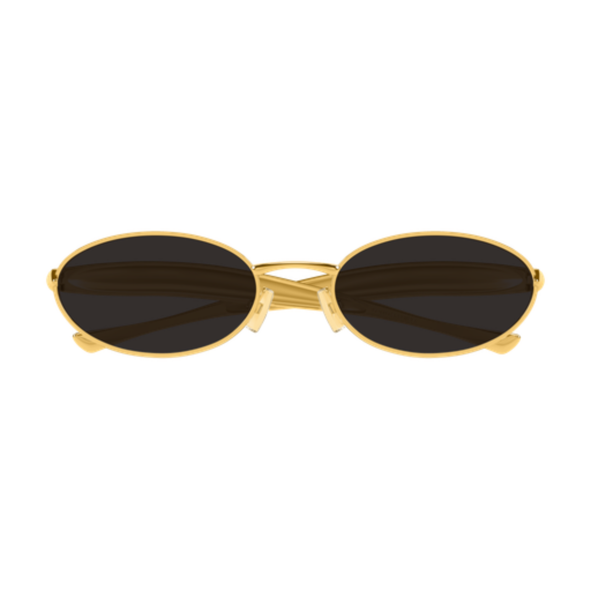 Bottega Veneta BV1386S Oval Metal Sunglasses Front View