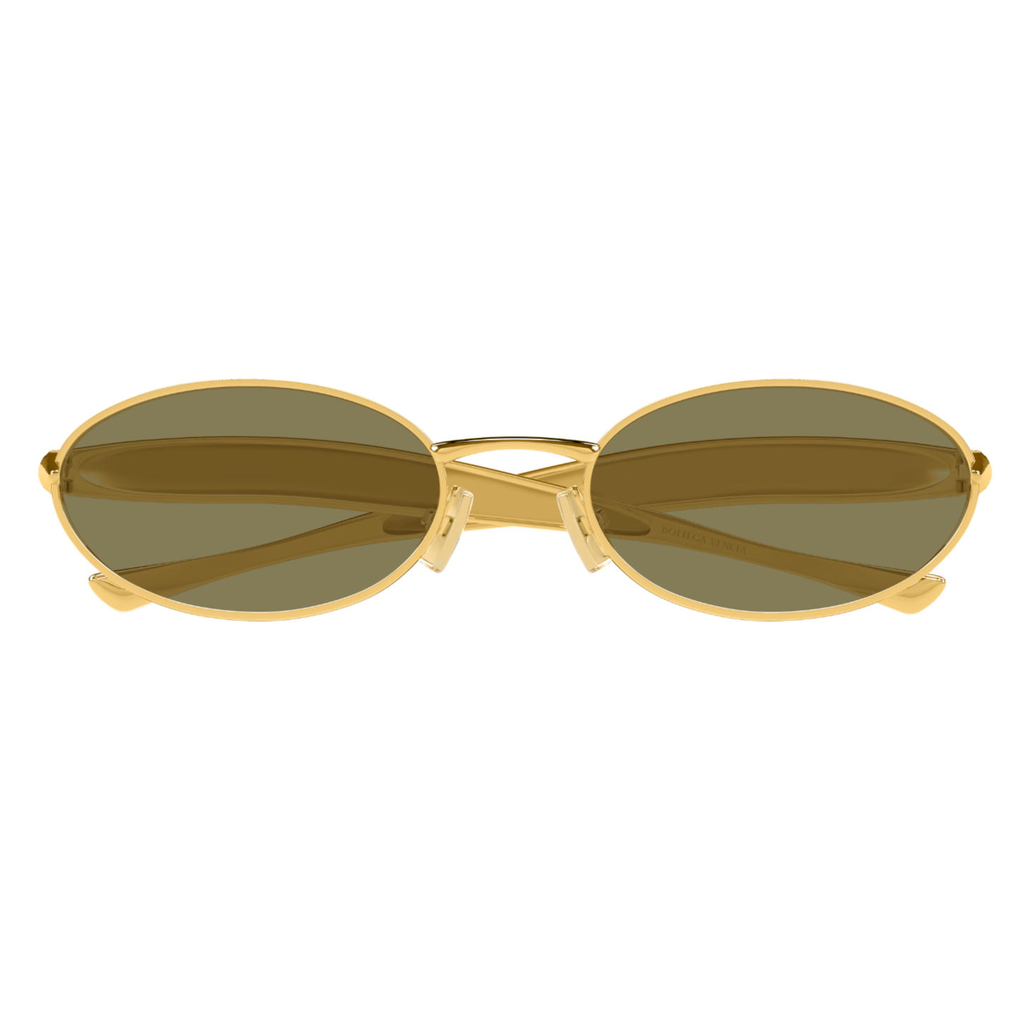 Bottega Veneta BV1386S Oval Metal Sunglasses Front View