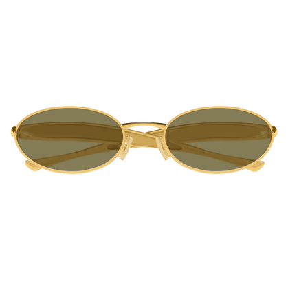 Bottega Veneta BV1386S Oval Metal Sunglasses Front View