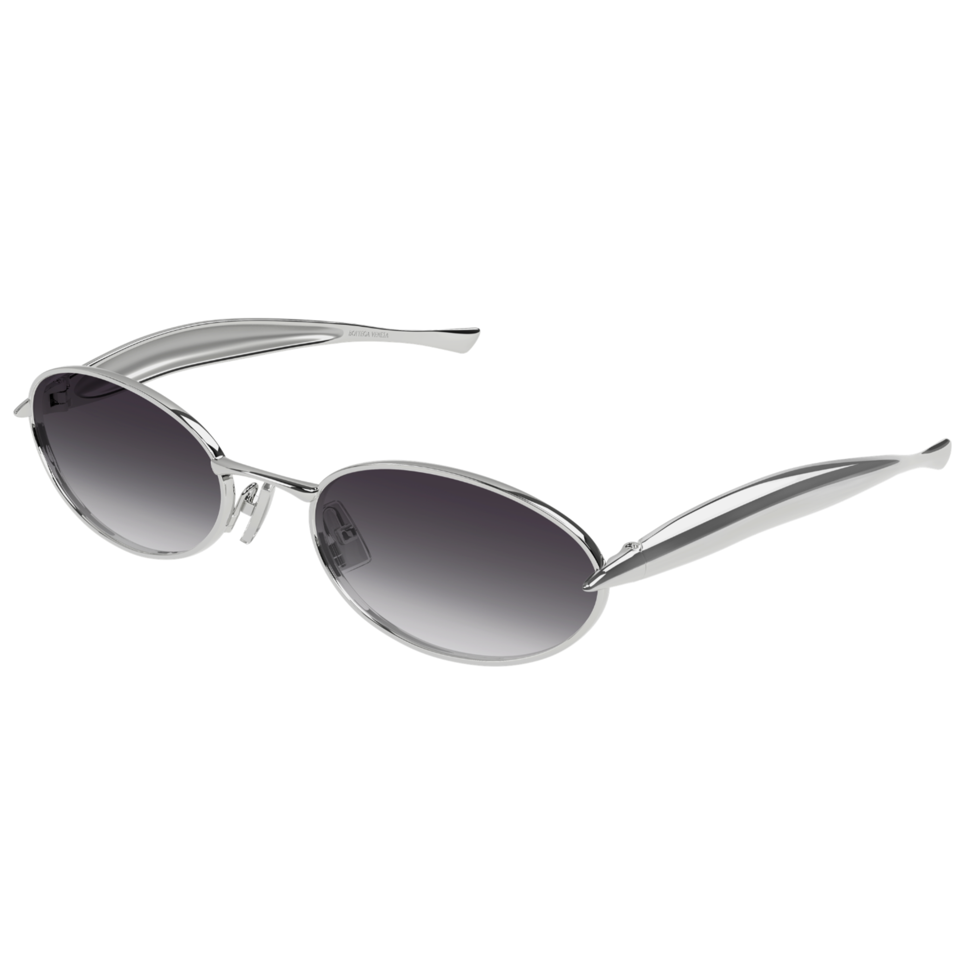 Bottega Veneta BV1386S Oval Metal Sunglasses Angle View