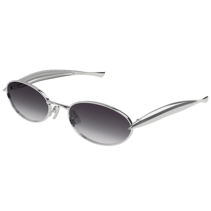 Bottega Veneta BV1386S Oval Metal Sunglasses Angle View