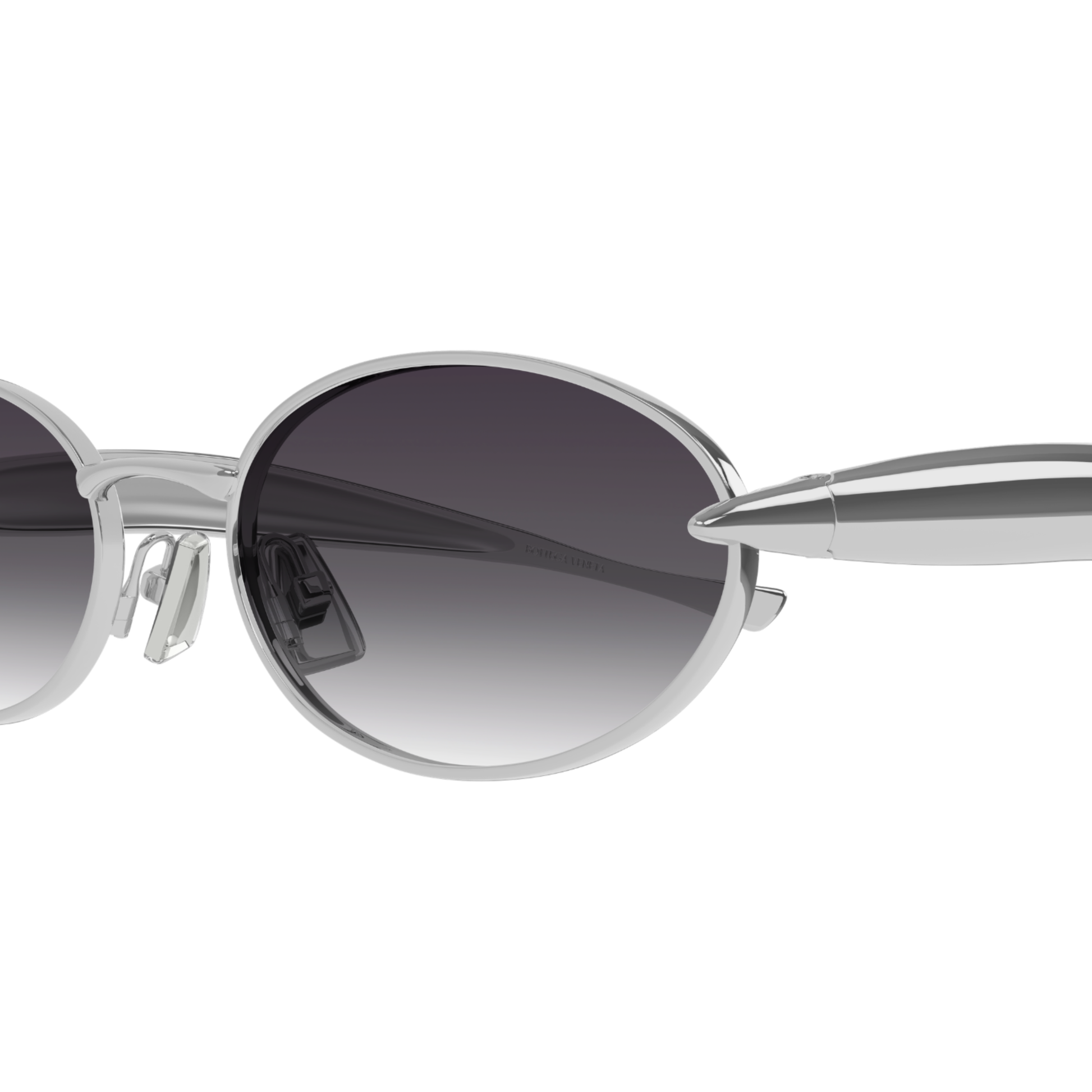 Bottega Veneta BV1386S Oval Metal Sunglasses Angle View
