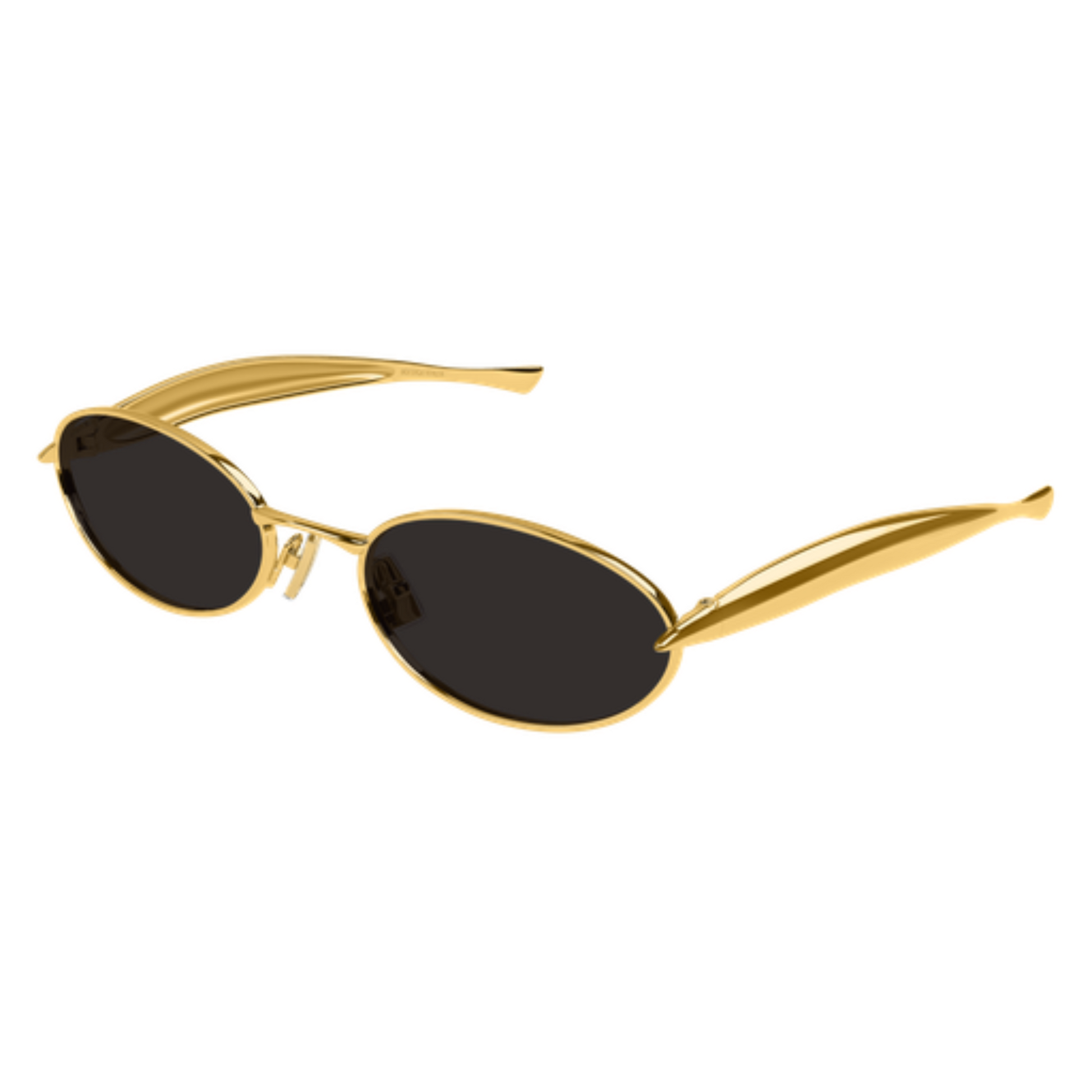 Bottega Veneta BV1386S Oval Metal Sunglasses Angle View
