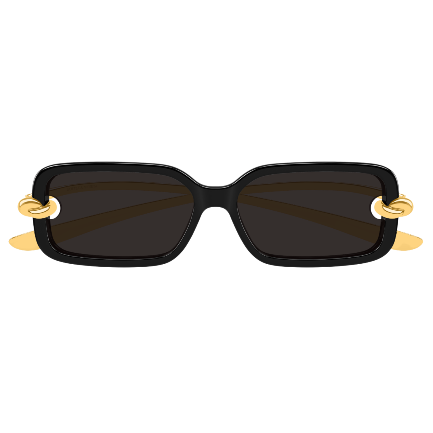 Bottega Veneta BV1439S unisex rectangle sunglasses with premium metal acetate luxury styling