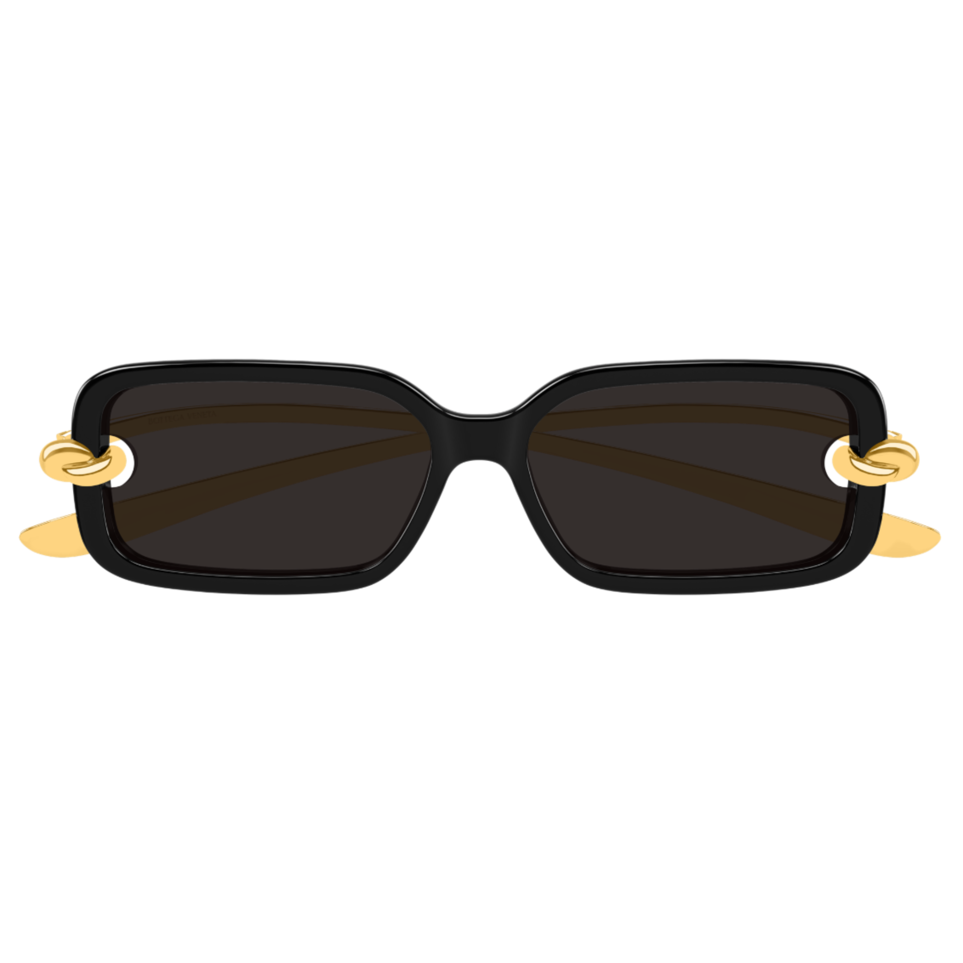 Bottega Veneta BV1439S unisex rectangle sunglasses with premium metal acetate luxury styling