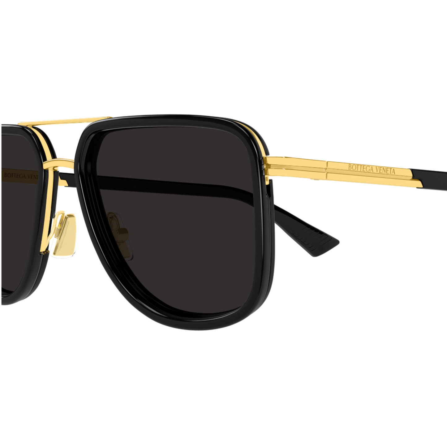 Bottega Veneta BV1463S Caravan Metal Acetate Sunglasses Detail View