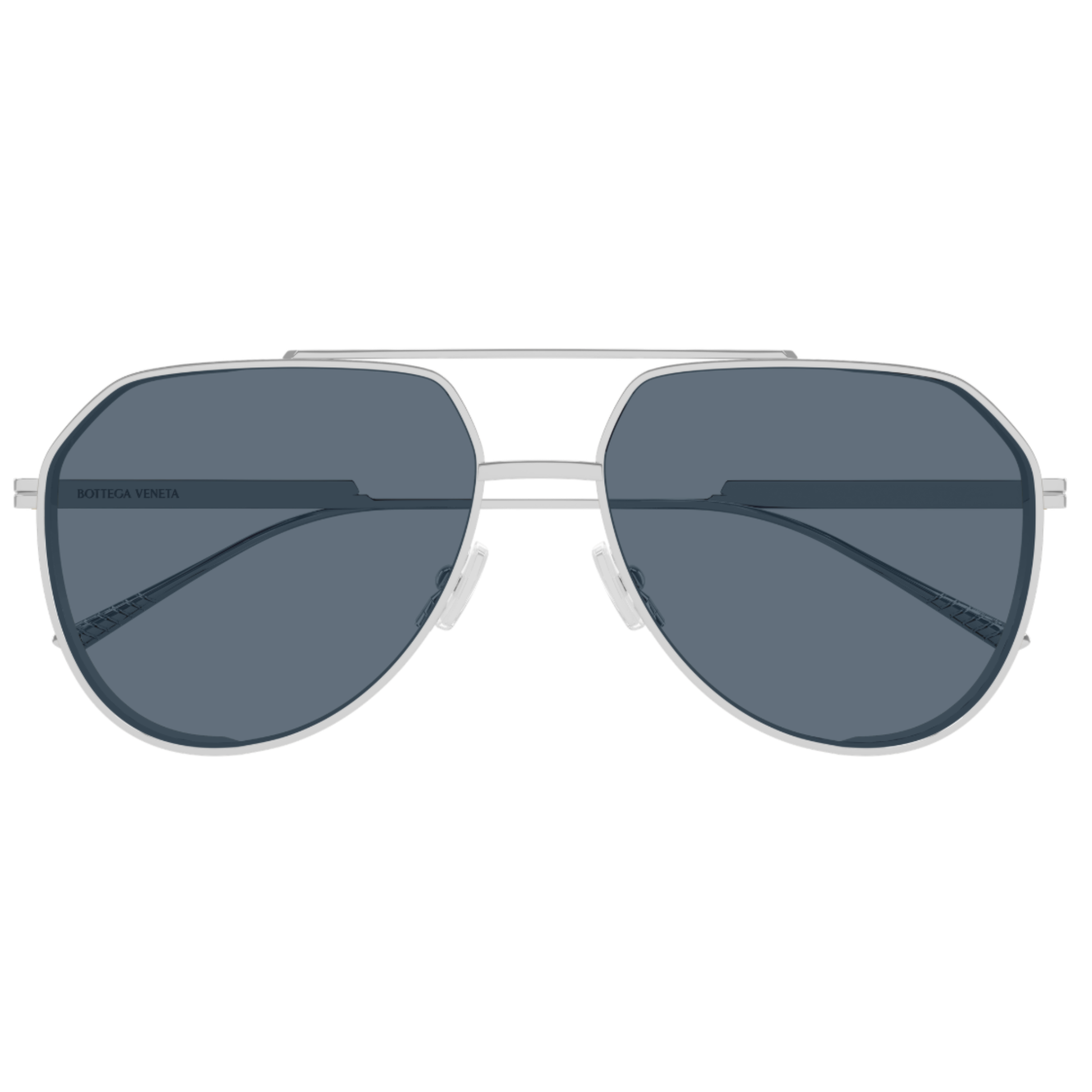 Bottega Veneta BV1465S Aviator Metal Sunglasses Front View