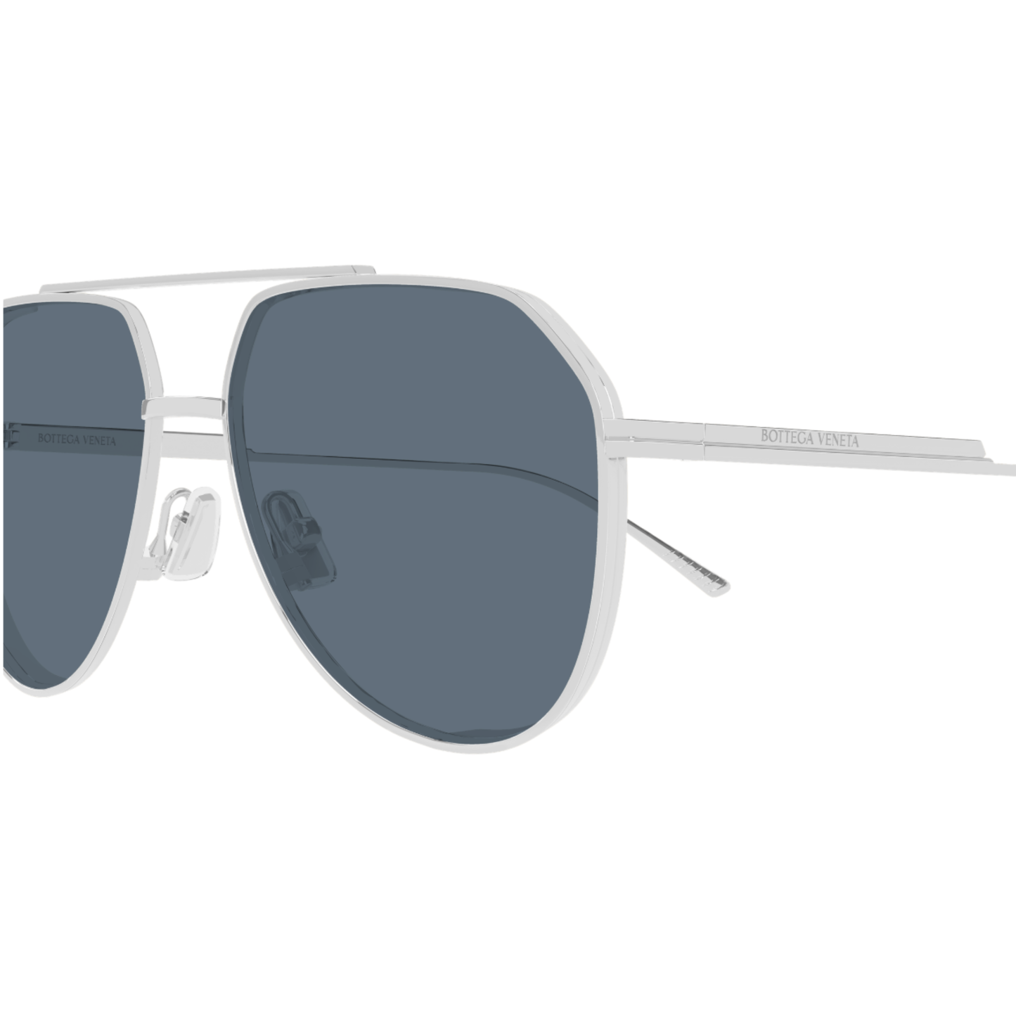 Bottega Veneta BV1465S Aviator Metal Sunglasses Detail View