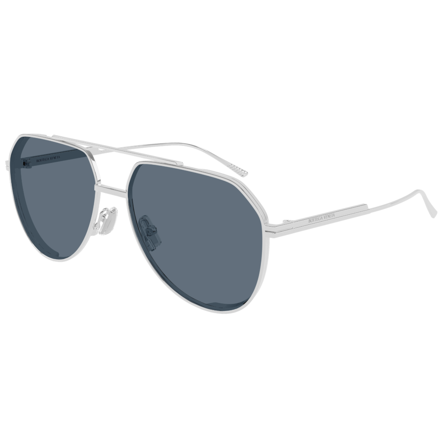 Bottega Veneta BV1465S Aviator Metal Sunglasses Angle View 