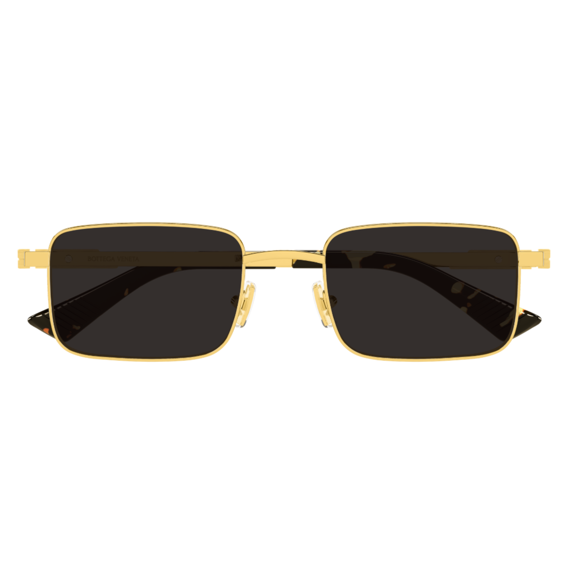 Bottega Veneta BV1469S Rectangle Metal Sunglasses Front View