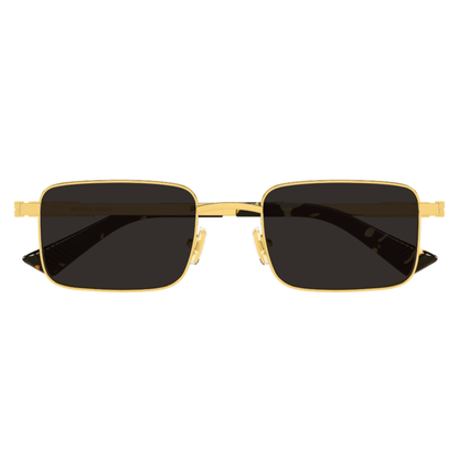 Bottega Veneta BV1469S Rectangle Metal Sunglasses Front View