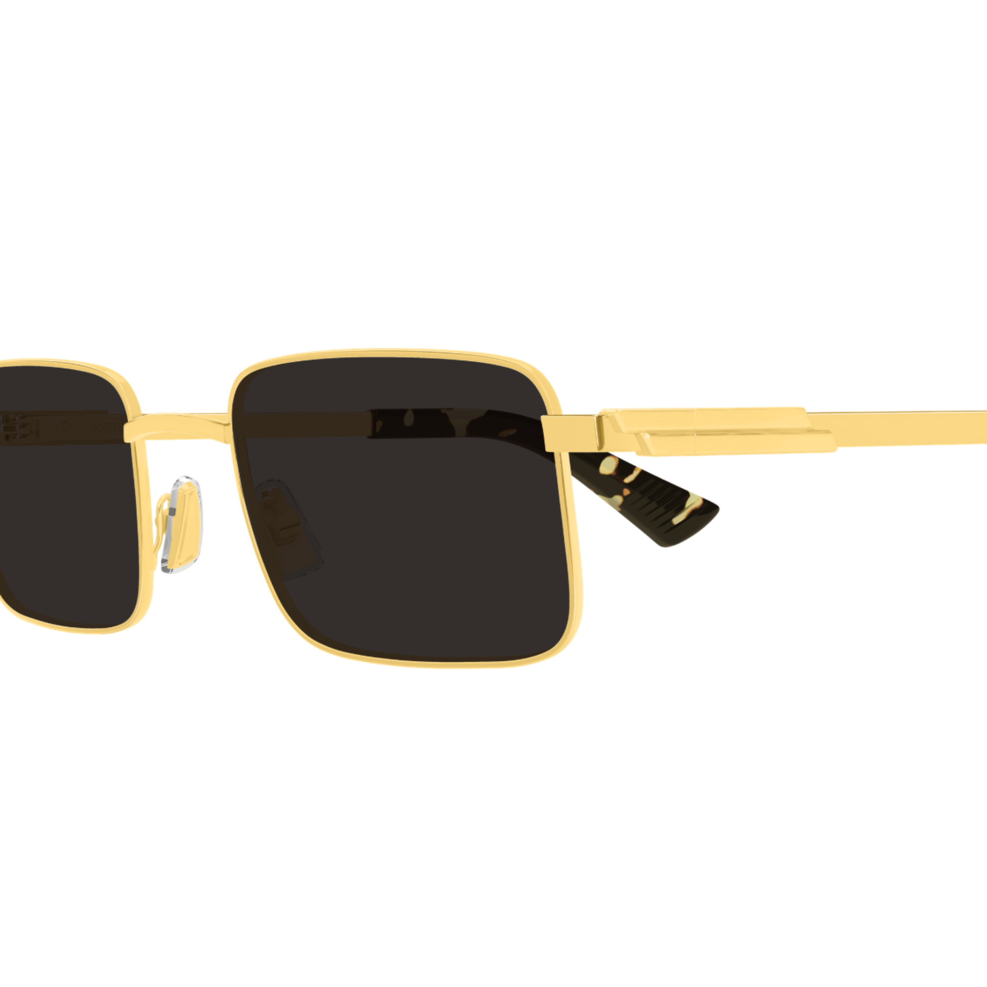 Bottega Veneta BV1469S Rectangle Metal Sunglasses Detail View
