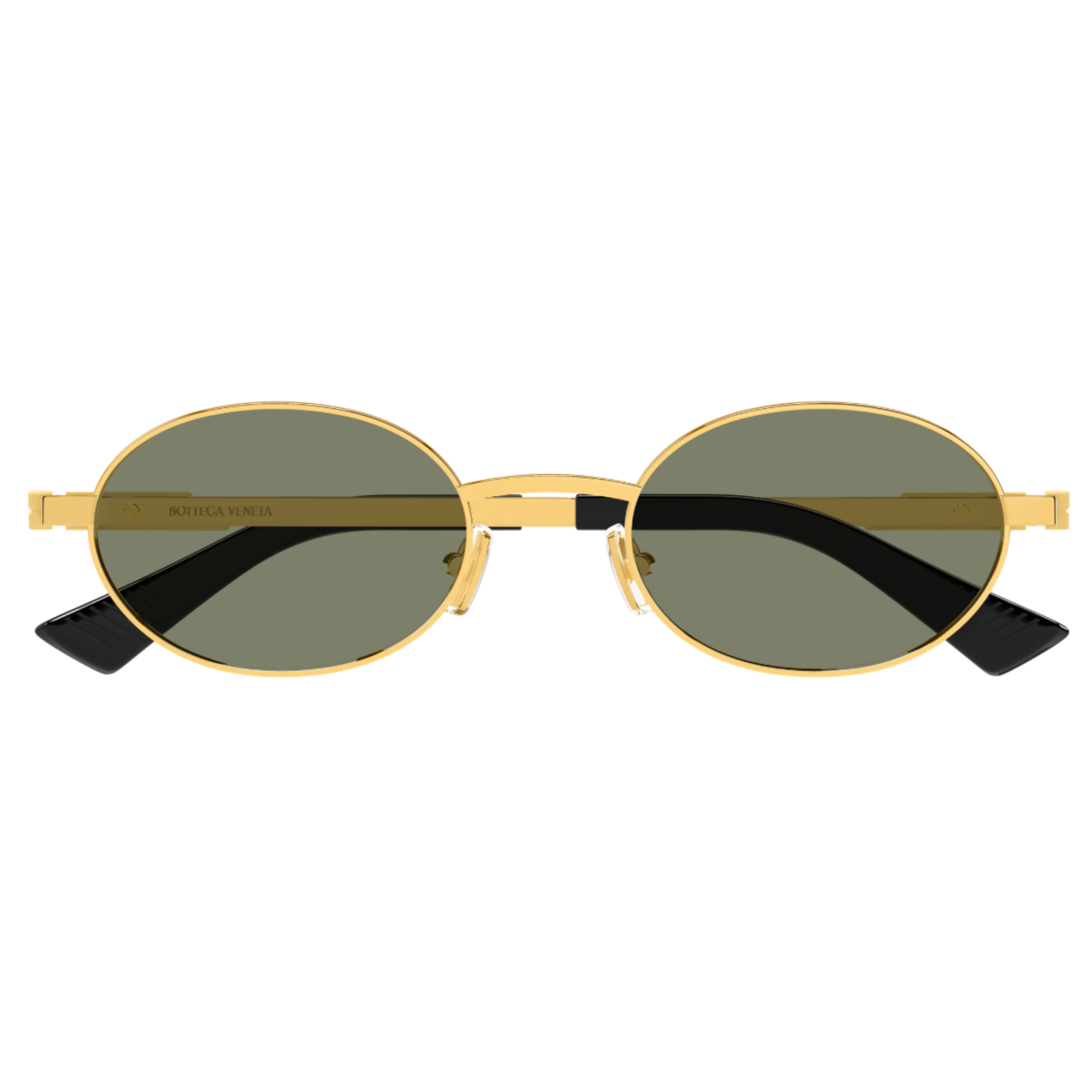Bottega Veneta BV1470S Oval Metal Sunglasses Front View