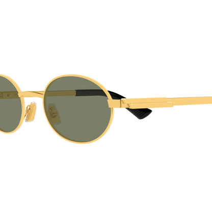 Bottega Veneta BV1470S Oval Metal Sunglasses Detail View