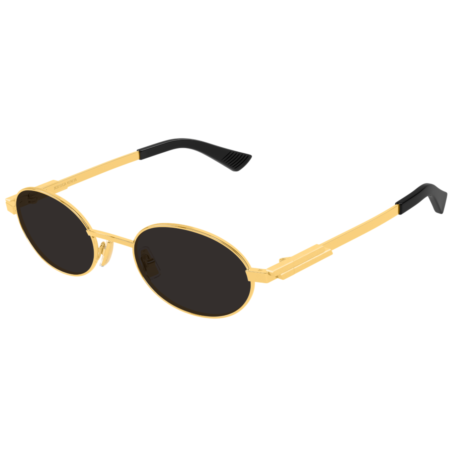 Bottega Veneta BV1470S Oval Metal Sunglasses Angle View
