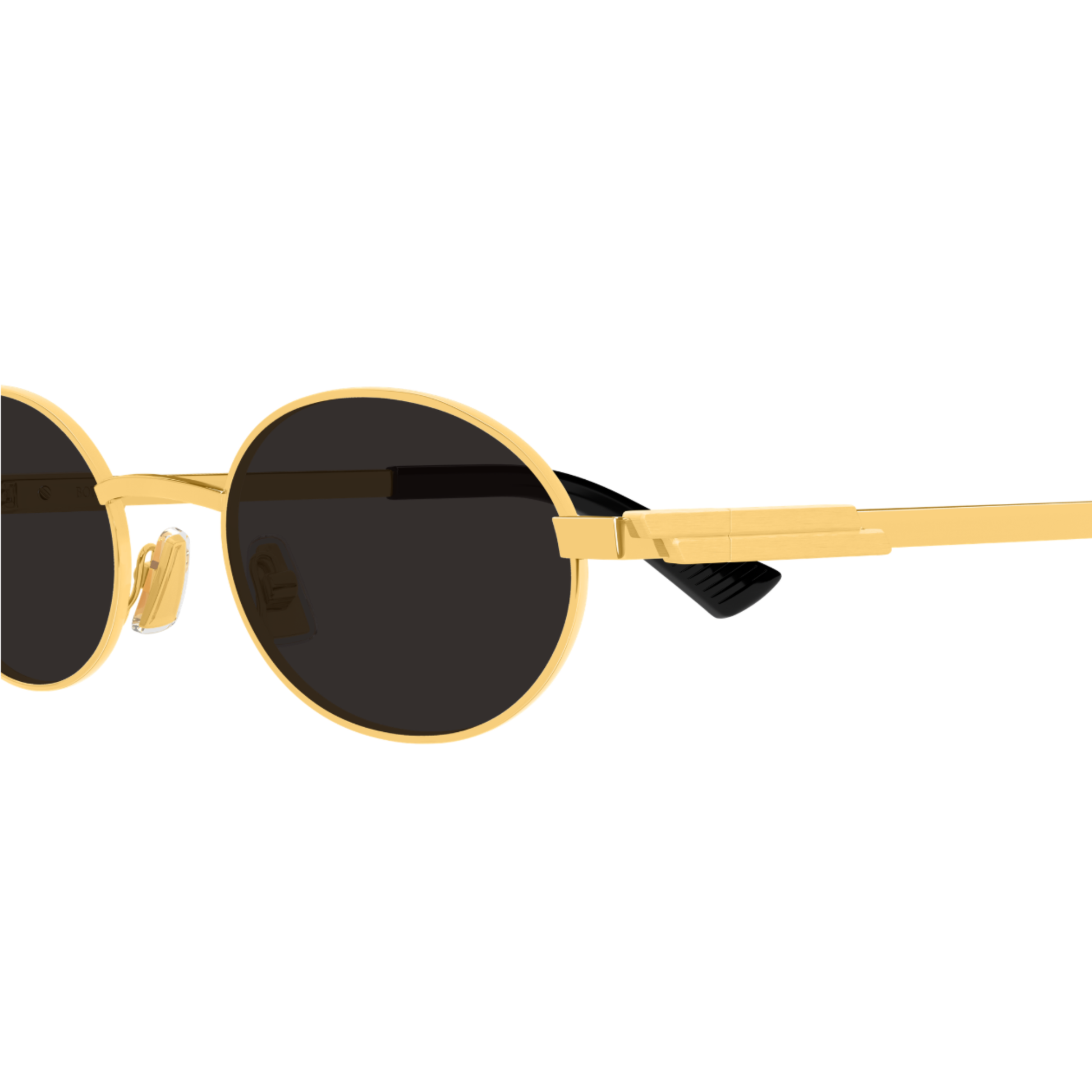 Bottega Veneta BV1470S Oval Metal Sunglasses Detail View
