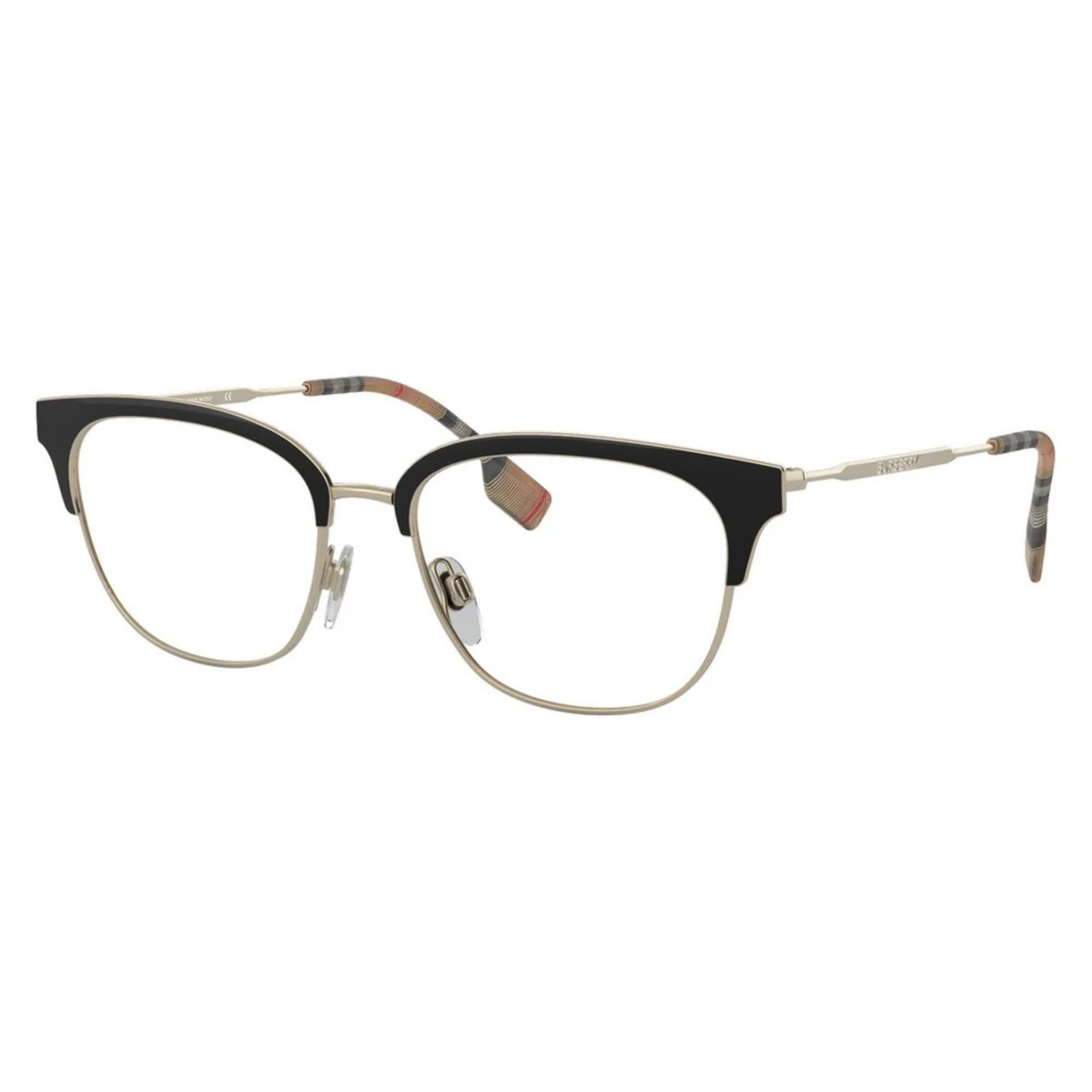Burberry BE1334 womens metal clubmaster full-rim optical frame front view