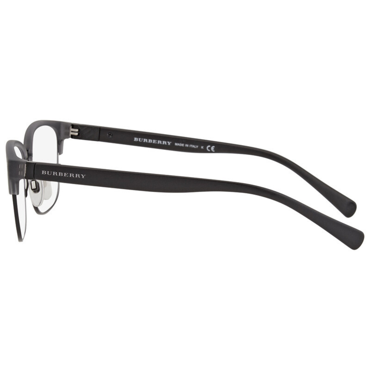 Burberry BE2253 unisex metal acetate square Clubmaster optical frame three-quarter view