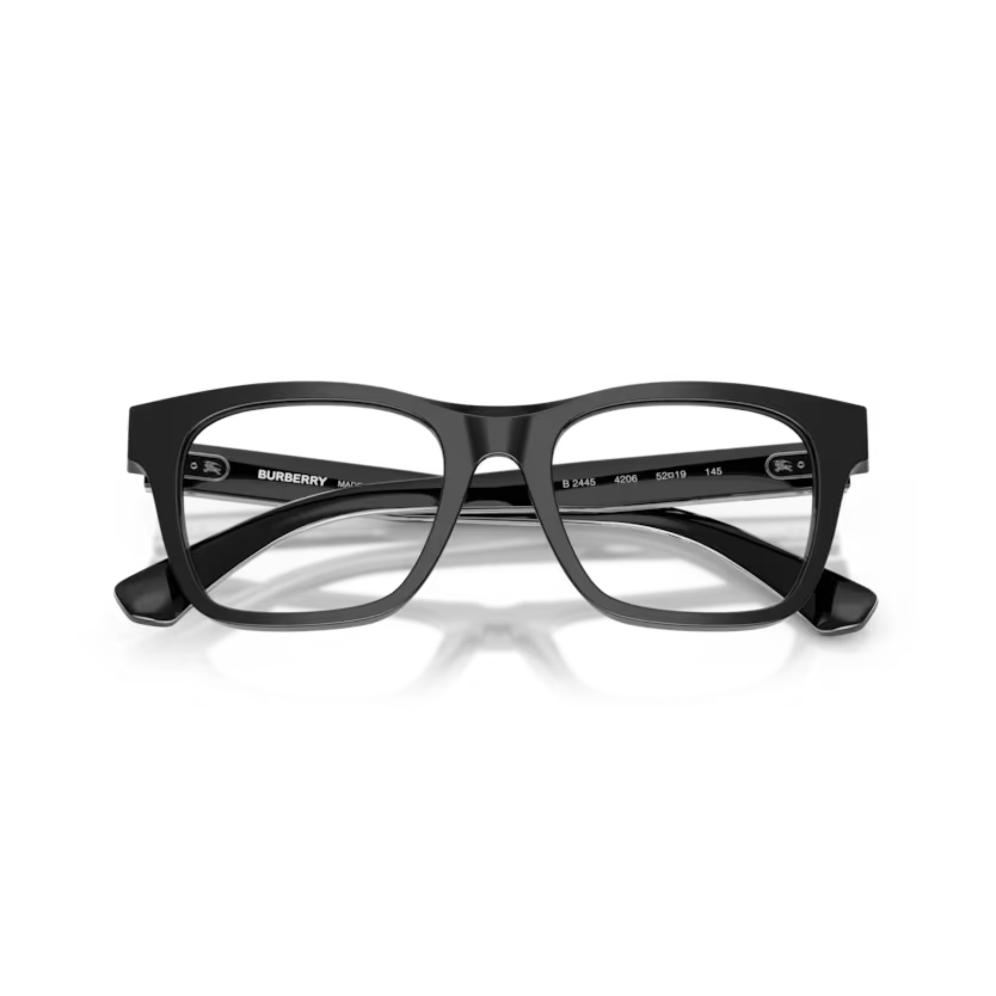 Burberry BE2445 unisex square acetate eyeglasses in premium designer frame style