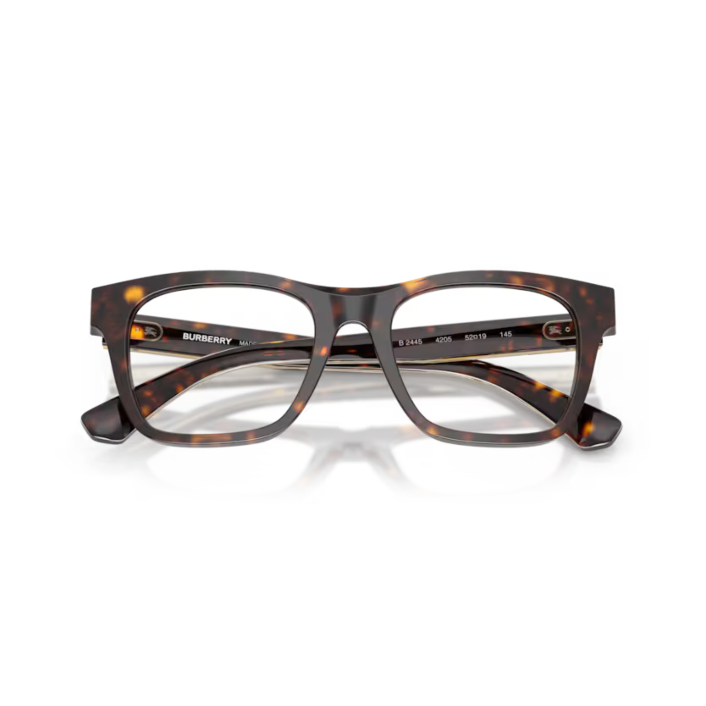 Burberry BE2445 unisex square acetate eyeglasses in premium designer frame style