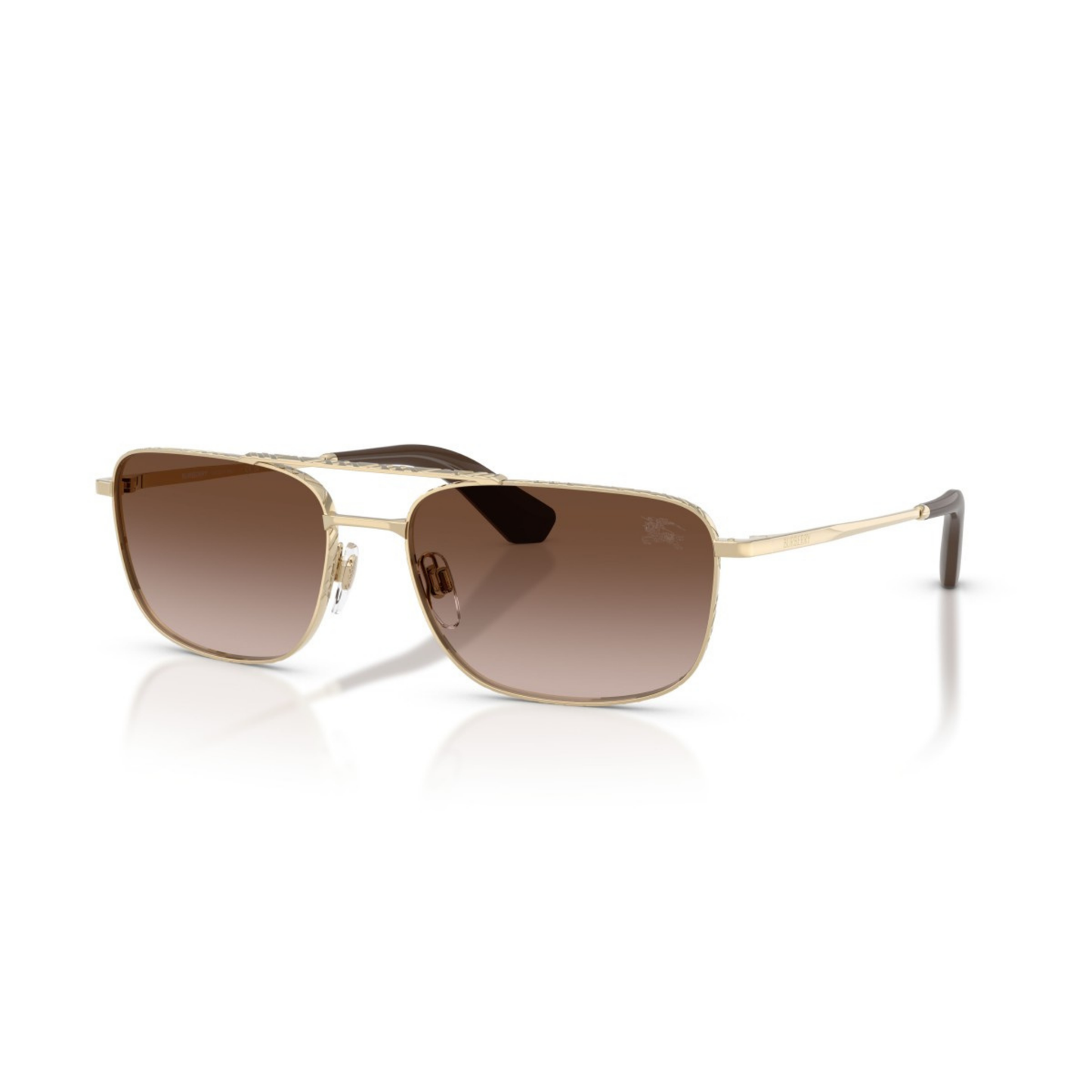 Burberry BE3170 unisex metal aviator full-rim sunglasses front view