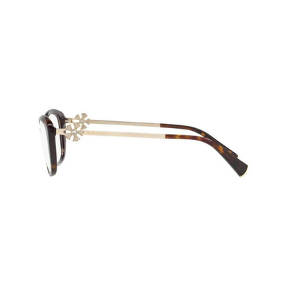 Bvlgari BV4145B womens acetate rectangle optical frame hinge construction detail