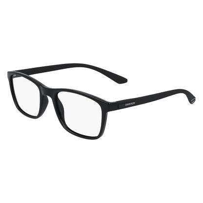 Calvin Klein CK19571N unisex rectangle optical frame with a lightweight full-rim design for stylish everyday prescription eyewear. Angle  View 