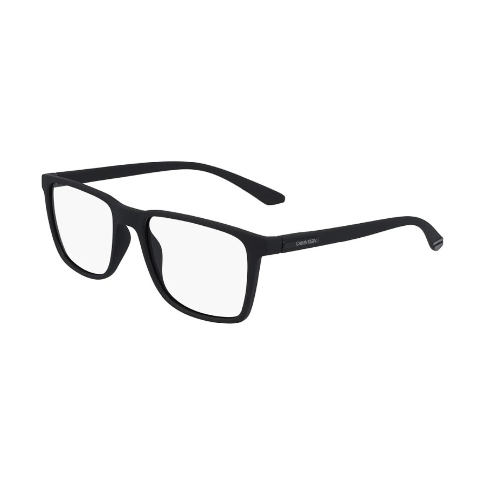 Calvin Klein CK19573N unisex square plastic optical frame with a lightweight full-rim design for premium everyday prescription eyewear.