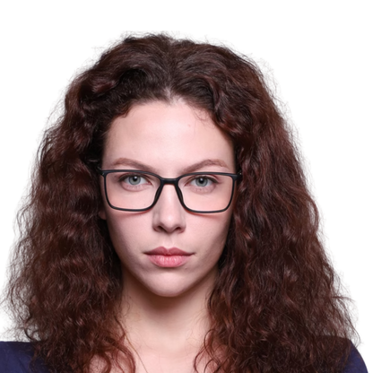 Calvin Klein CK22508N unisex square optical frame featuring a lightweight full-rim design for stylish everyday prescription eyewear. Model View 